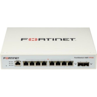 Fortinet FortiSwitch 108F-FPOE Ethernet Switch -FS-108F-FPOE