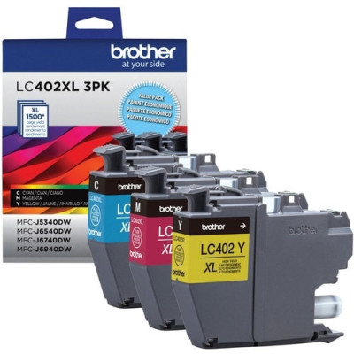 Brother Original High Yield Inkjet Ink Cartridge -LC402XL3PKS