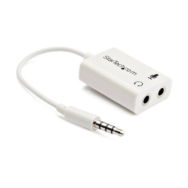 3.5mm 4 Position to 2x 3 Position 3.5mm Headset Splitter Adapter