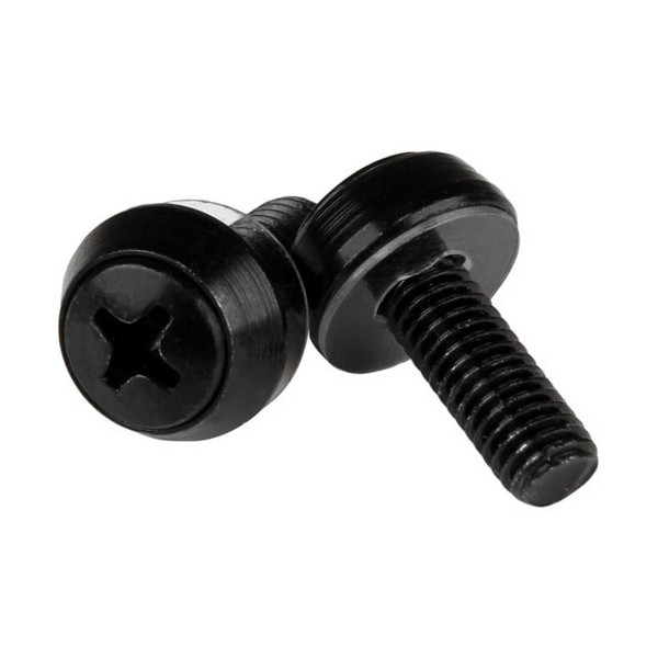 M6 x 12mm - Screws - 100 Pack, Black