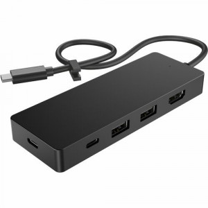 HP USB-C Travel Hub G3 (86S97AA) - for Notebook/Monitor - Charging Capability - 90 W - Rugged - USB Type C