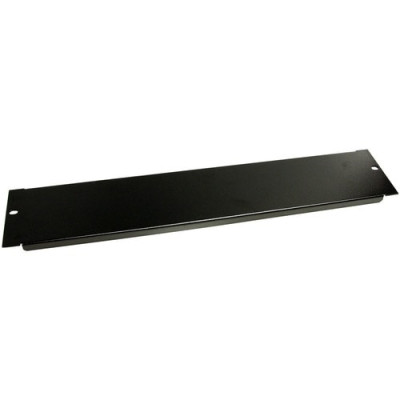 2U - 19in - Steel - Black - Blank Rack Panel -BLANKB2