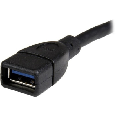 6in Black USB 3.0 (5Gbps) Extension Adapter Cable -USB3EXT6INBK