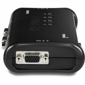 TRENDnet 4-Port USB KVM Switch Kit, VGA And USB Connections, 2048 x 1536 Resolution, Cabling Included, Control Up To 4 Computers