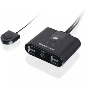 IOGEAR 2x4 USB 2.0 Peripheral Sharing Switch - USB - External - 4 USB Port(s) - 4 USB 2.0 Port(s)