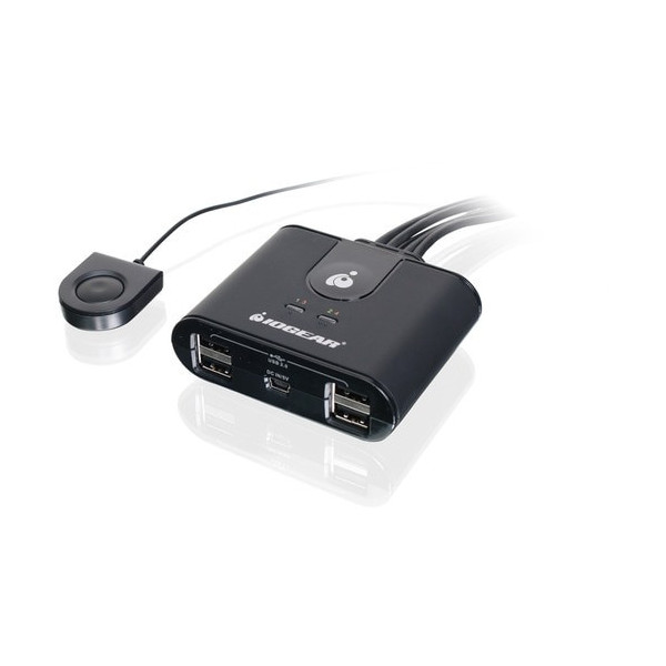 IOGEAR 4x4 USB 2.0 Peripheral Sharing Switch - USB - External - 4 USB Port(s) - 4 USB 2.0 Port(s)