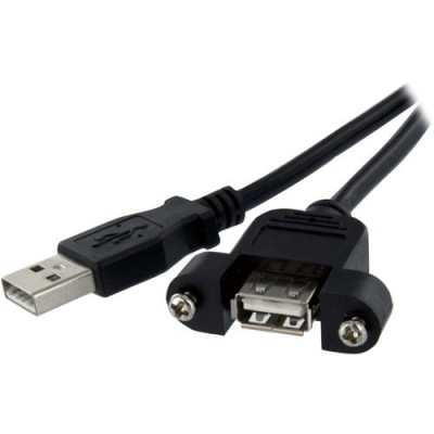 2 ft Panel Mount USB Cable A to A- USBPNLAFAM2