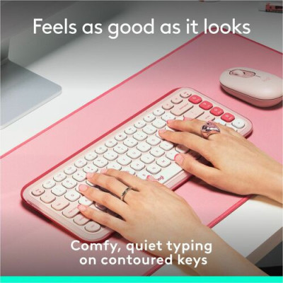 Logitech POP Icon Keys Keyboard - Wireless Connectivity -920-013049