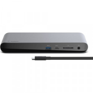 Belkin Thunderbolt 3 Dock Pro USB C Laptop Docking station MacOS & Windows, Dual 4K @60Hz - for Notebook