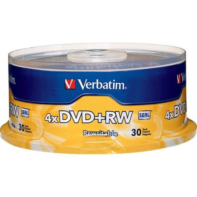 30PK DVD+RW 4.7GB 4X BRANDED