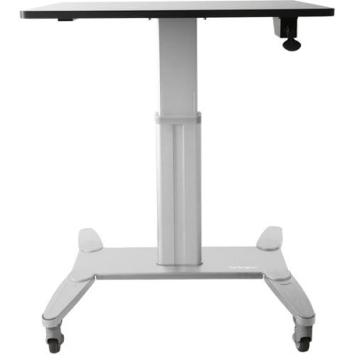 Mobile Standing Desk - Portable Sit-Stand Ergonomic Height Adjustable Cart on Wheels -STSCART