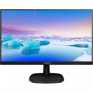 Philips V-line 243V7QJAB Full HD LCD Monitor - 16:9 - Textured Black - 23.8" Viewable - In-plane Switching (IPS) Technology