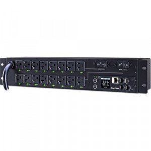 CyberPower PDU41003 16-Outlets PDU - Monitored - NEMA L5-30P - 16 x NEMA 5-20R - 120 V AC - Network (RJ-45) - 2U -