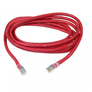 Belkin UTP Cat5e Cable - RJ-45 Male - RJ-45 Male - 4.57m - Red