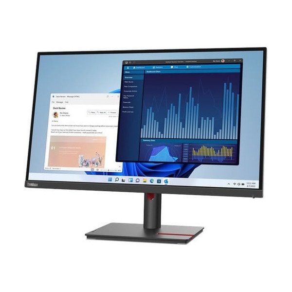 Lenovo ThinkVision T27p-30 27" Class Webcam 4K UHD LCD Monitor - 16:9 - Black - 27" Viewable - In-plane Switching