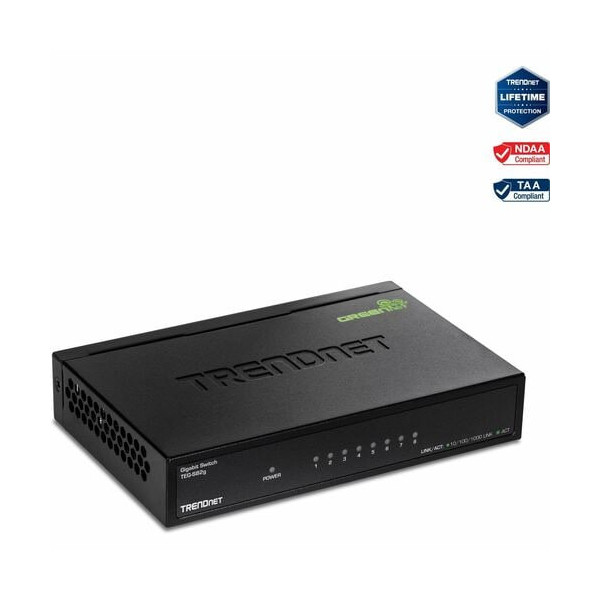 TRENDnet 8-Port Gigabit GREENnet Switch