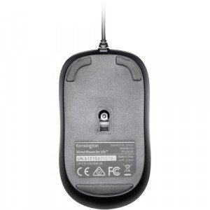 Kensington Wired Mouse for Life - Optical - Cable - USB - Scroll Wheel - 3 Button(s) - Symmetrical