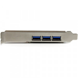 StarTech.com 4 Port PCI Express USB 3.0 Card - 3 External and 1 Internal - 5Gbps - Add four USB 3.0 ports