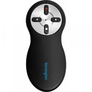 Kensington Wireless Presenter with Red Laser - Nano Receiver - Wireless - Radio Frequency - 2.40 GHz - Black