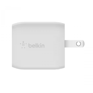 Belkin BoostCharge Pro Dual USB-C GaN Wall Charger with PPS 45W Laptop Chromebook Charging - Power Adapter - 45 W