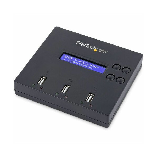 StarTech.com Standalone 1 to 2 USB Thumb Drive Duplicator/Eraser, Multiple USB Flash Drive Copier/Cloner, Sector-by-Sector Copy,