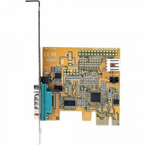 StarTech.com 1-Port PCI Express Serial Card, PCIe to RS232 (DB9) Serial Interface Card, 16C1050 UART, COM Retention,