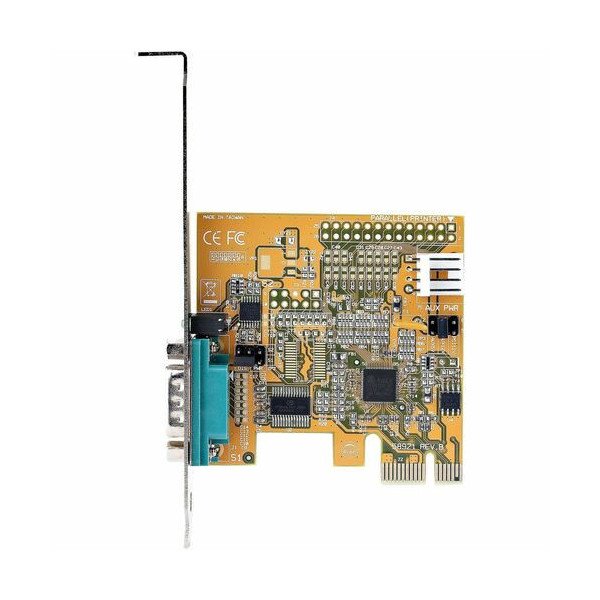 StarTech.com 1-Port PCI Express Serial Card, PCIe to RS232 (DB9) Serial Interface Card, 16C1050 UART, COM Retention,