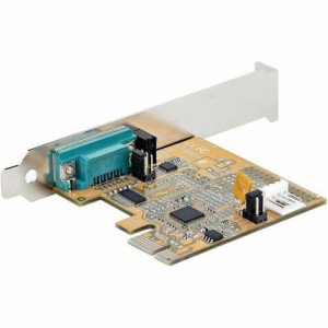 StarTech.com 1-Port PCI Express Serial Card, PCIe to RS232 (DB9) Serial Interface Card, 16C1050 UART, COM Retention,