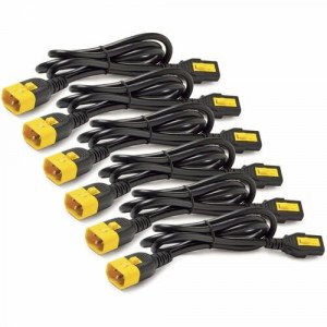 APC by Schneider Electric Power Cord Kit (6 ea), Locking, C13 to C14, 1.2m, North America - For PDU - 10 A