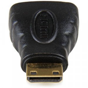 StarTech.com Mini HDMI to HDMI Adapter, 4K High Speed HDMI Adapter, 4K 30Hz Ultra HD High Speed HDMI Adapter,