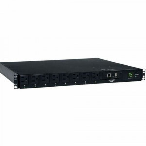 Tripp Lite PDUMH15ATNET PDU Switched ATS 120V 15A 8 Outlet - 8 x NEMA 5-15R - 1.8kVA - 1U Rack-mountable