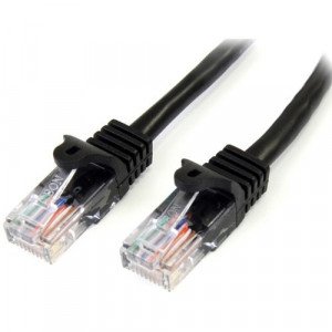 StarTech.com 10 ft Black Cat5e Snagless UTP Patch Cable - Make Fast Ethernet network connections