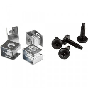 StarTech.com Server Rack Screws and Clip Nuts - 10-32 - Rack Mount Screws and Slide-On Cage Nuts - Clip Nuts and Screws