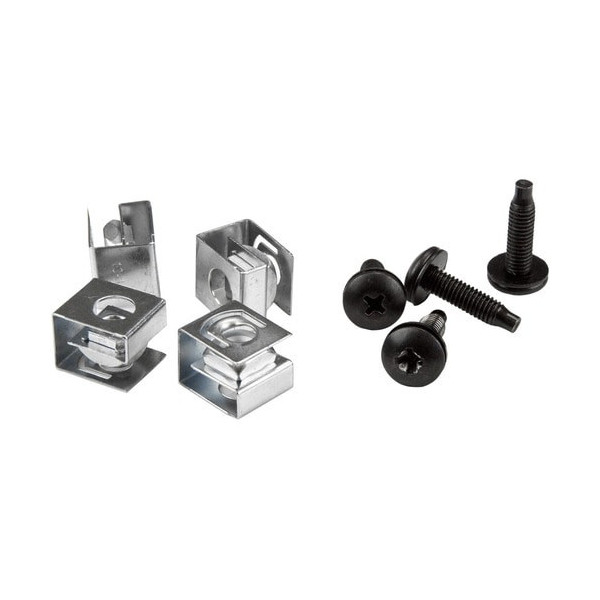 StarTech.com Server Rack Screws and Clip Nuts - 10-32 - Rack Mount Screws and Slide-On Cage Nuts - Clip Nuts and Screws