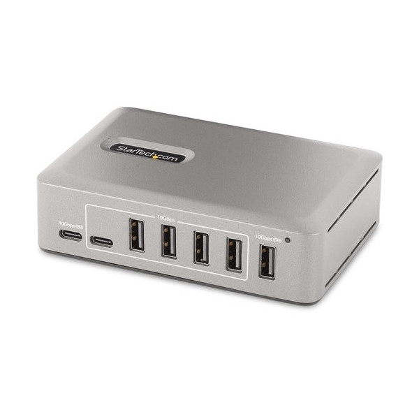 StarTech.com 10-Port USB-C Hub, 8x USB-A + 2x USB-C, Self-Powered w/ 65W Power Supply, USB 3.1 10Gbps Desktop/Laptop USB Hub w