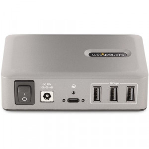 StarTech.com 10-Port USB-C Hub, 8x USB-A + 2x USB-C, Self-Powered w/ 65W Power Supply, USB 3.1 10Gbps Desktop/Laptop USB Hub w