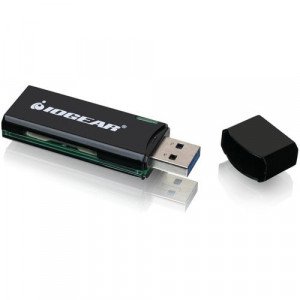 IOGEAR SuperSpeed USB 3.0 SD/Micro SD Card Reader / Writer -GFR304SD