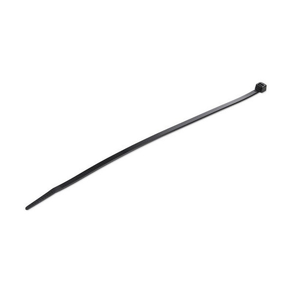 StarTech.com 10"(25cm) Cable Ties, 2-5/8"(68mm) Dia, 50lb(22kg) Tensile Strength, Nylon Self Locking Ties