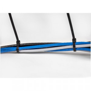StarTech.com 10"(25cm) Cable Ties, 2-5/8"(68mm) Dia, 50lb(22kg) Tensile Strength, Nylon Self Locking Ties