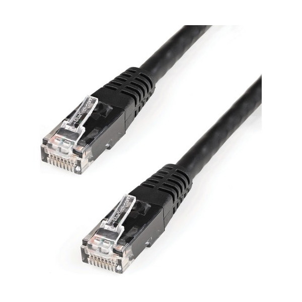 StarTech.com 100ft CAT6 Ethernet Cable - Black Molded Gigabit - 100W PoE UTP 650MHz - Category 6 Patch Cord