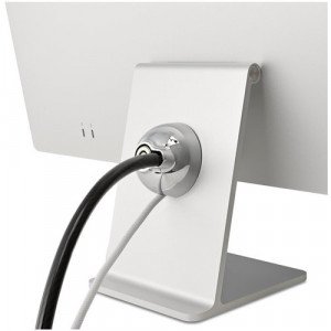 Kensington SafeDome Cable Lock for iMac 24" - Keyed Lock - Silver - Carbon Steel - For iMac, Keyboard, Mouse