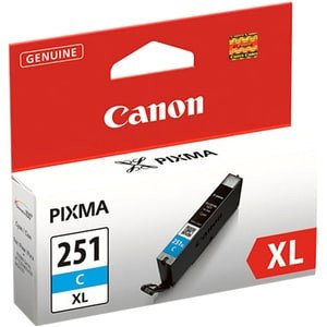 Canon CLI-251XL Original High Yield Inkjet Ink Cartridge - Cyan - 1 Pack - 665 Pages