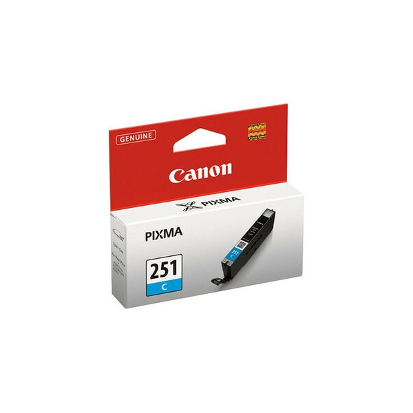 Canon CLI-251C Original Standard Yield Inkjet Ink Cartridge - Cyan Pack - 304 Pages