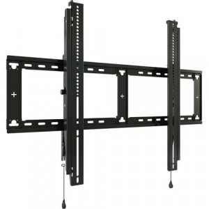 Chief Extra-Large Fit Wall Mount for Display, Wall Plate - Black - Height Adjustable - 49" to 98"