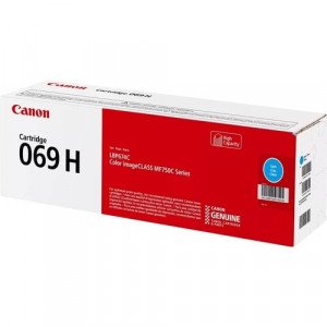 Canon 069 Original High Yield Laser Toner Cartridge - Cyan - 1 Pack - 5500 Pages