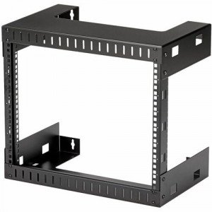 StarTech.com 2-Post 8U Heavy-Duty Wall-Mount Network Rack, 19" Open Frame Server Rack for Computer Equipment