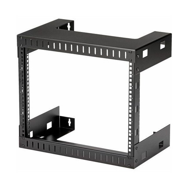 StarTech.com 2-Post 8U Heavy-Duty Wall-Mount Network Rack, 19" Open Frame Server Rack for Computer Equipment