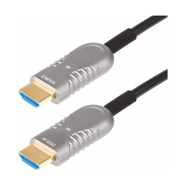 StarTech.com 100ft (30.4m) HDMI 2.1 Hybrid Active Optical Cable (AOC), CMP, Plenum Rated, 8K Ultra High Speed HDMI 2.1/2.0 Cable