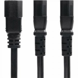 StarTech.com 6ft (1.8m) Power Cord Splitter, IEC 60320 C14 to 2x C13 AC Power Cable, 10A 250V, 18AWG, UL Listed