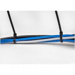 StarTech.com 8"(20cm) Cable Ties, 2-1/8"(55mm) Dia, 50lb(22kg) Tensile Strength, Nylon Self Locking Zip Ties